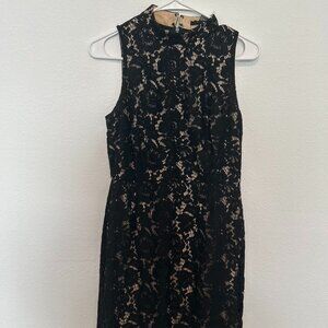 Forever 21 Black Lace Sleeveless Sheath Dress – Medium | Party Cocktail Chic
